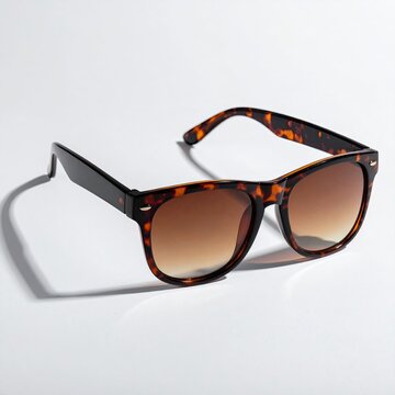 Tortoise-shell patterned sunglasses