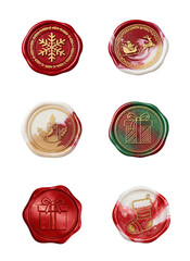 Christmas Wax Seals Set With