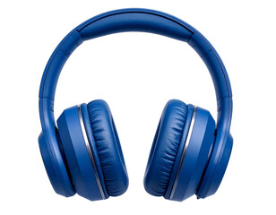  Blue Over-Ear Headphones  Adjustable and Sleek Design PNG
