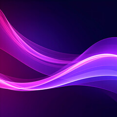 Abstract flowing lines in vibrant colors on transparent background