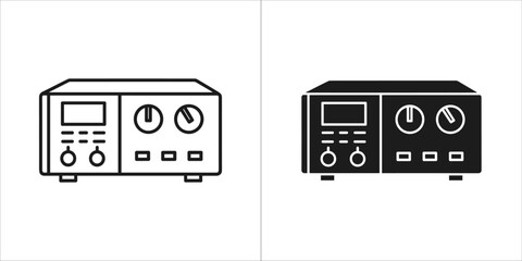 Power supply icon, representing electronic equipment