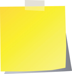 Yellow sticky note reminder message board office supply