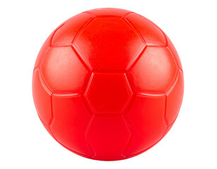Fototapeta premium Red Rubber Dog Ball Isolated Pet Toy PNG
