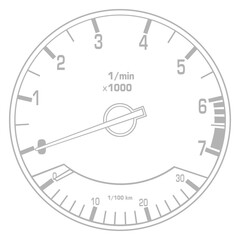 Naklejka premium RPM Gauge