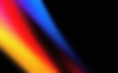 Abstract diagonal stripes of vibrant colors on grainy background 