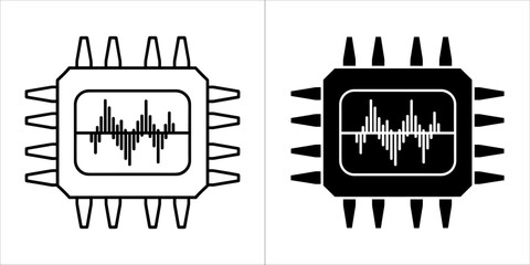 Microchip with waveform for electronic devices