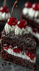 Luxury Chocolate Cake with Cream Filling