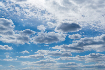 秋の空　昼の青空と雲79