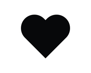 Heart, love, romance or valentine's day red icon vector for apps and websites