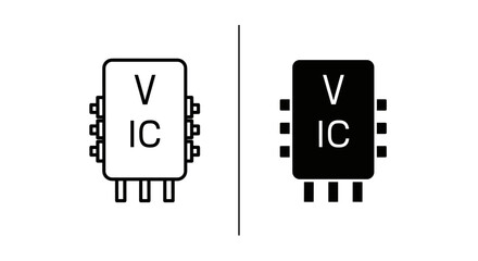 Vector image of integrated circuit for design