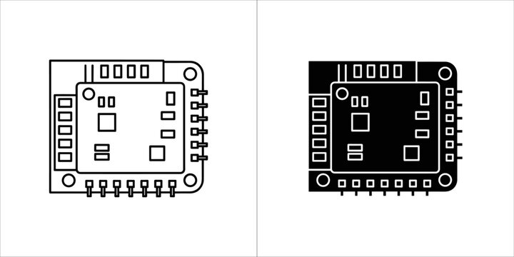 Microcontroller board icon