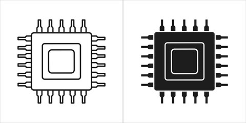 Microchip icon, processor