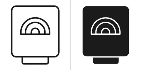 Hand dryer icon, vector illustration design