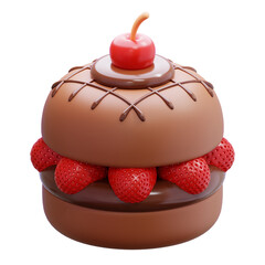 Chocolate Strawberry Cake Toy