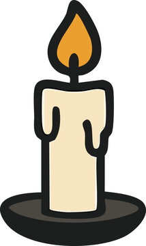 양초, 촛불, 생일, 할로윈, 불, 어두운, 빛