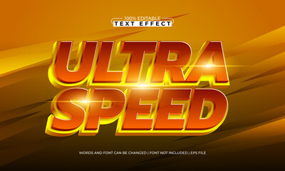 ultra speed editable speed text effect for racing title and poster