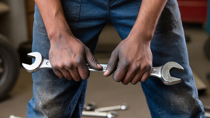 close up of a man working 