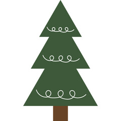 Fototapeta premium Cute Christmas Tree