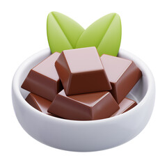 Chocolate Assorted Squares in Bowl