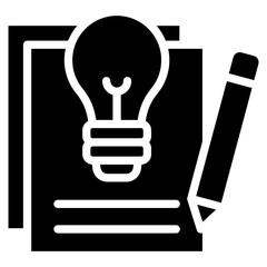 Fototapeta premium Innovation Report Icon