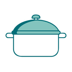 Cooking Pot with Lid Icon for Web and Graphic Design