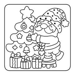 Bold and Easy Christmas Gnome Coloring Pages, Christmasgnome, cute candle with holly bold & easy cute christmas coloring page, Whimsical Gingerbread House Coloring Pages for Kids & Adults, 