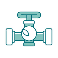 Pipeline Valve Icon for Web and Graphic Design