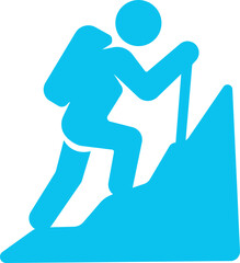 Hiking Icon. Solid vector icons of hiking companionship. Adventure and Outdoor Exploration Graphics. walking icon, forest hike, nature run, beach workout, park yoga, group walk, scenic path.