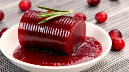 Canned Cranberry Sauce in Its Natural Habitat