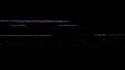 Obraz premium Dynamic Digital Distortion with Glitch Effects on a Dark Background, Abstract Noise and Static Overlay for Retro-Inspired Visuals and Corrupted Signal Aesthetics