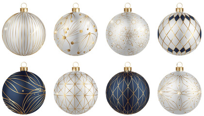 Luxury Christmas ornament, elegant and realistic texture, decorative holiday design elements