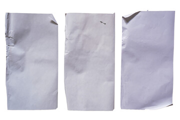 Old receipt papers template texture background