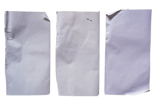 Old receipt papers template texture background