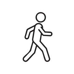 Walking person icon vector