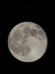 full moon over black