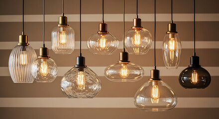 Hanging Pendant Lights with Filament Bulbs for Modern Interior Lighting Design, 4K image 