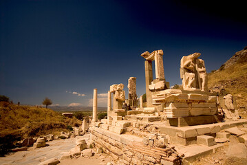 Street scene at Ancient Ruins of Ephesus, Turkey