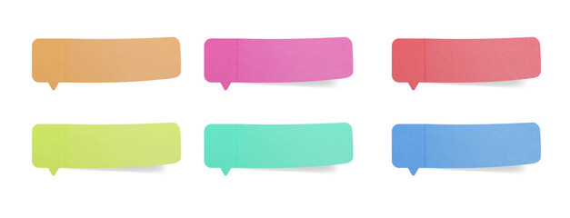 Message sticky note sticky stickers or Many assorted different colours isolated. png transparency	