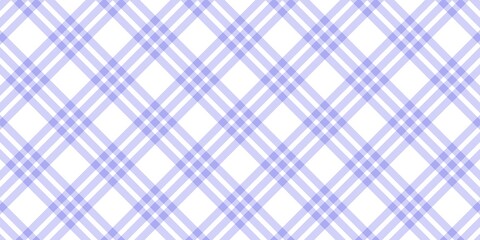 Fototapeta premium Purple gingham plaid pattern background. Light purple checkered pattern. Seamless tartan texture with white lines creating a soft geometric design for fabric, wallpaper, and wrapping paper.