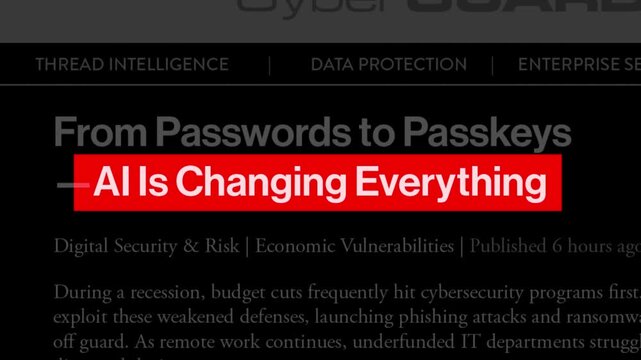 AI Is Changing Everything &mdash; Tech News Headline Text Animation