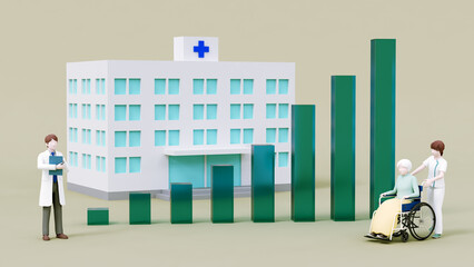 医療　福祉　グラフ