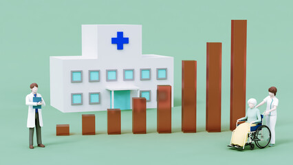 医療　福祉　グラフ