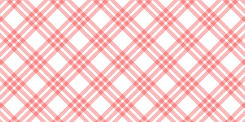 Autumn red gingham plaid pattern background. Seamless tartan design with warm pastel red lines on white backdrop, perfect for cozy fall fabric, wallpaper, or digital design.