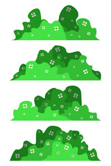 Collection of various illustrations of flowering plants	
