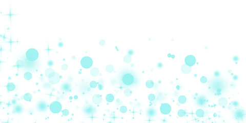 Magical glowing bokeh lights with a starry effect creating an ethereal atmospheric scene