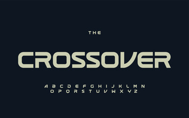 Abstract digital minimal modern alphabet fonts for logo. Typography technology electronic digital music future creative font. vector illustration 
