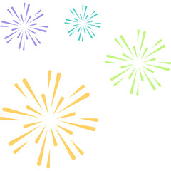 New Year Fireworks Decoration