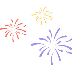 New Year Fireworks Decoration