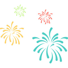 New Year Fireworks Decoration