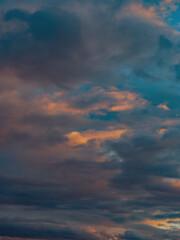 Obraz premium Colourful sunset clouds ,nature background